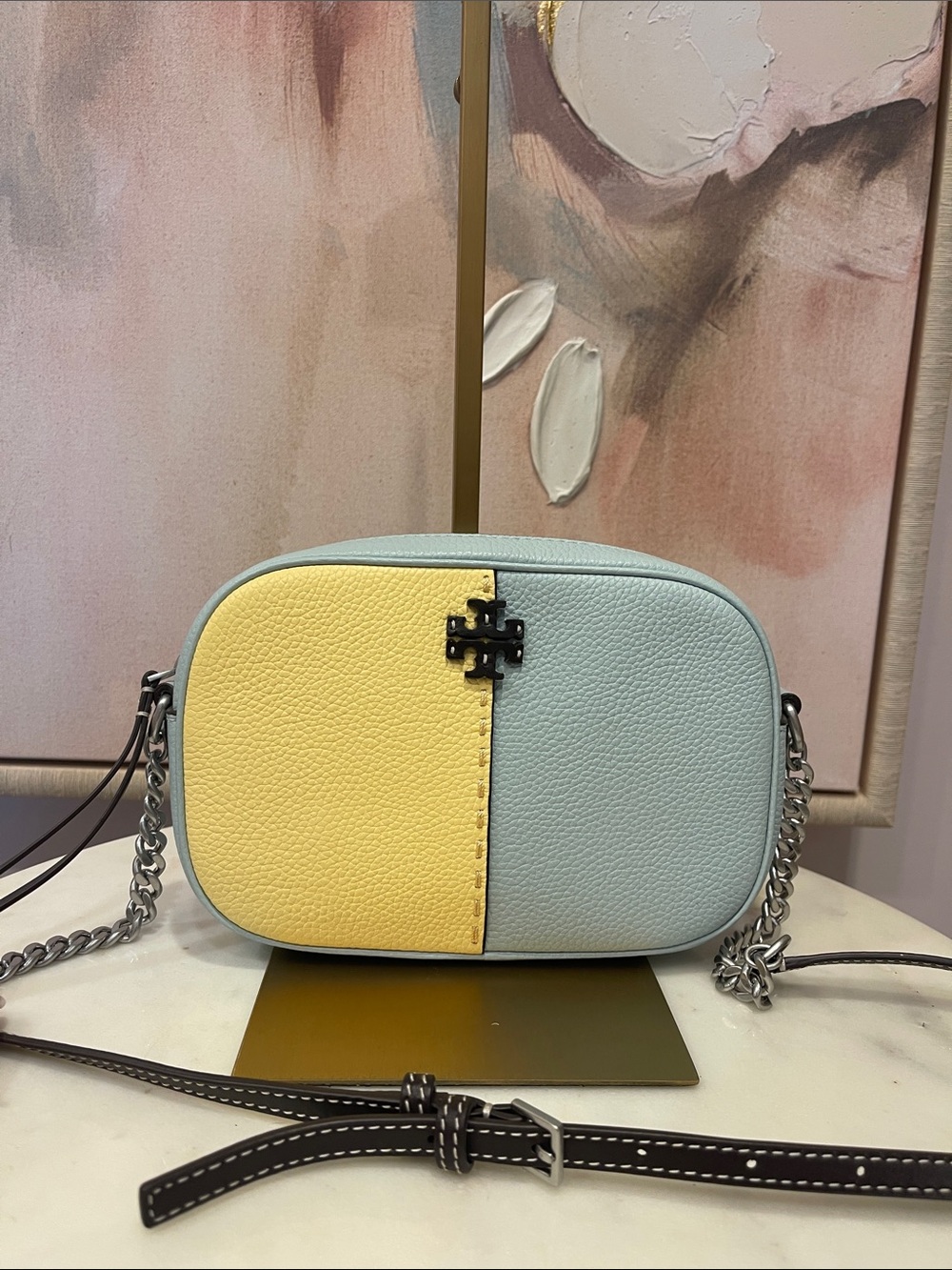 NWOT Tory Burch McGraw Color-Block Camera Crossbody